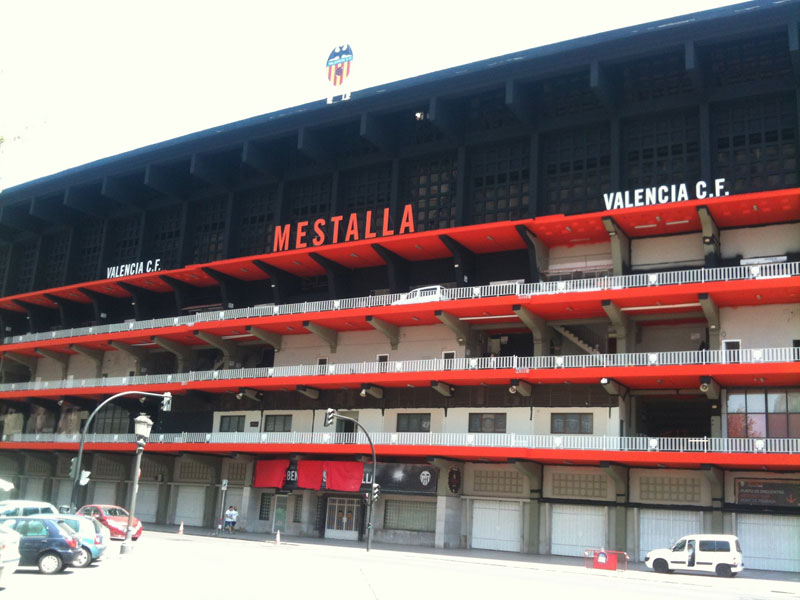 Estádio Mestalla Fachada Estádio Mestalla Fachada